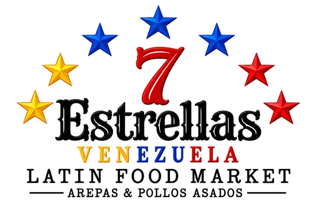 7 Estrellas Venezuela Latin Food Market, arepas y pollos asados
